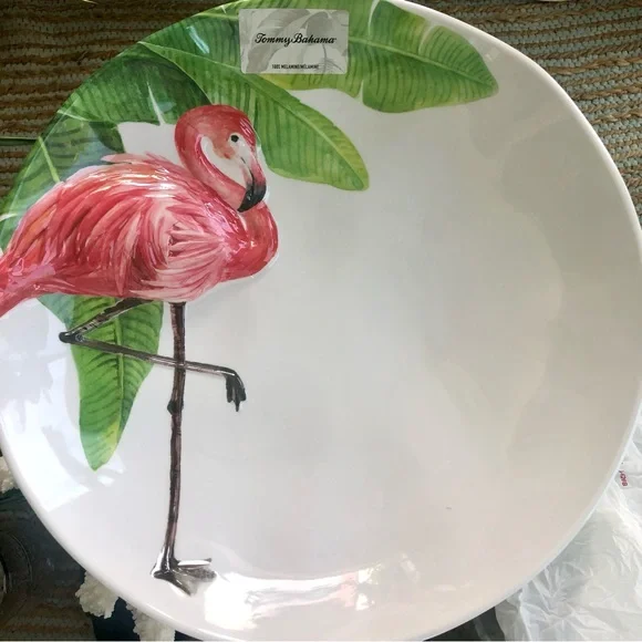 Serving Bowls Tommy Bahama Flamingo Set Of Melamine Tommy Bahamas
